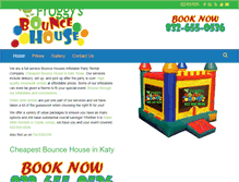 Tablet Screenshot of froggysbouncehouse.com
